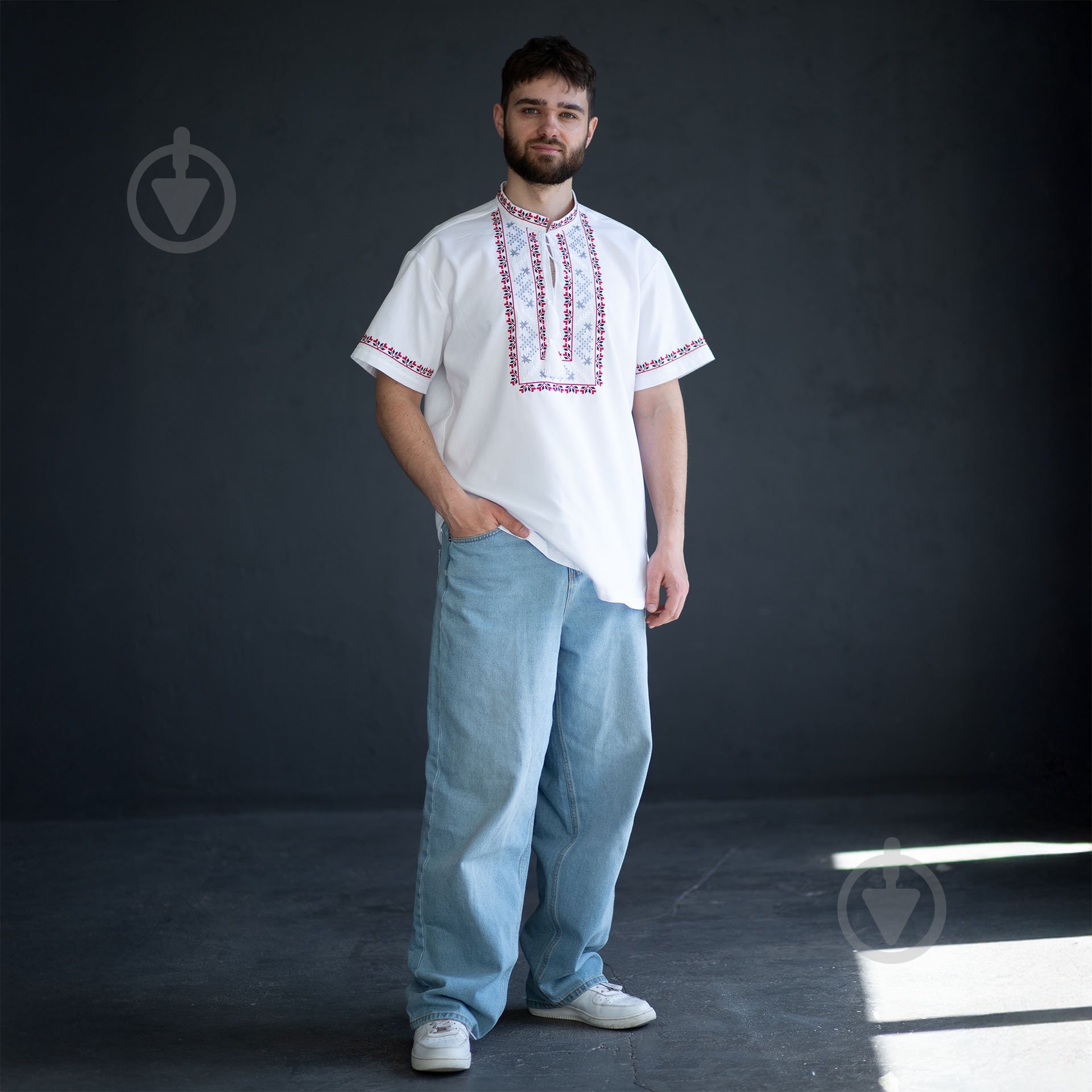 Рубашка Эдельвика белый р. XXL 76-25/09 - фото 2 Рубашка Эдельвика белый р. XXL 76-25/09 - фото 2