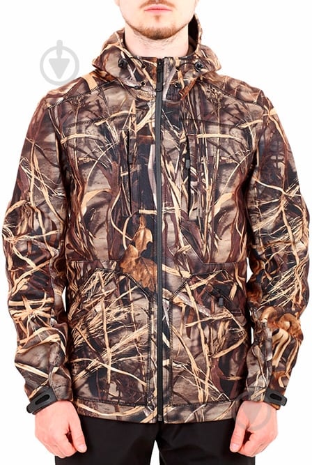 Куртка чоловіча демісезонна Klark-KV SOFT-SHELL Очерет р.L камуфляж - фото 2 Куртка чоловіча демісезонна Klark-KV SOFT-SHELL Очерет р.L камуфляж - фото 2