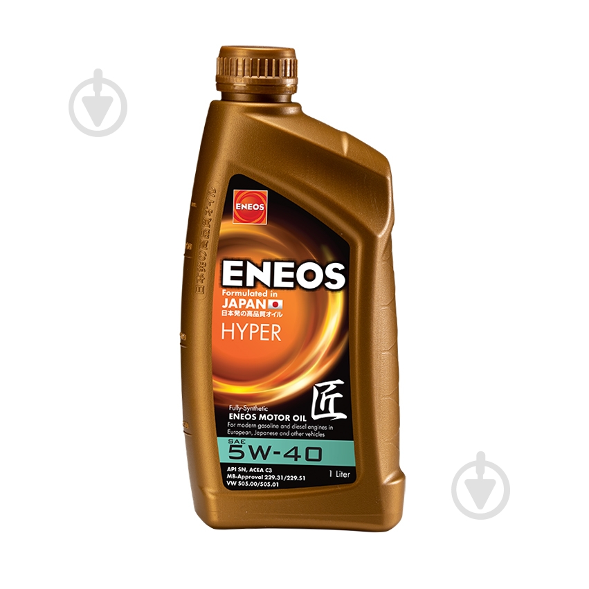 Моторное масло синтетическое ENEOS Hyper 5W-40 1 л (eu0031401n) - фото 1