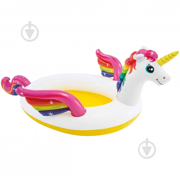 Бассейн надувной Intex Единорог, со спреем от 2 лет - фото 1