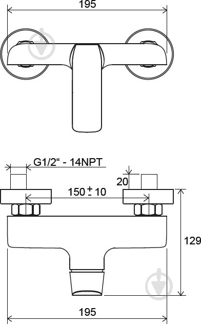 Смеситель для душа Ravak FL 032.00/150 - фото 3 Смеситель для душа Ravak FL 032.00/150 - фото 3