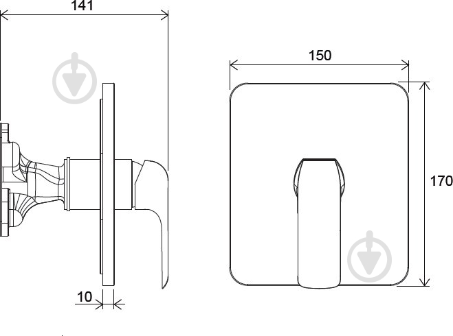 Смеситель для душа Ravak FL 066.00 - фото 4