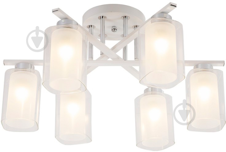 Люстра Victoria Lighting Nill/PL6 white 6x60 Вт E27 белый - фото 1