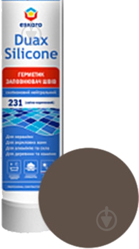 Герметик силіконовий Eskaro Duax Silicone №234 шоколад 300 мл - фото 2