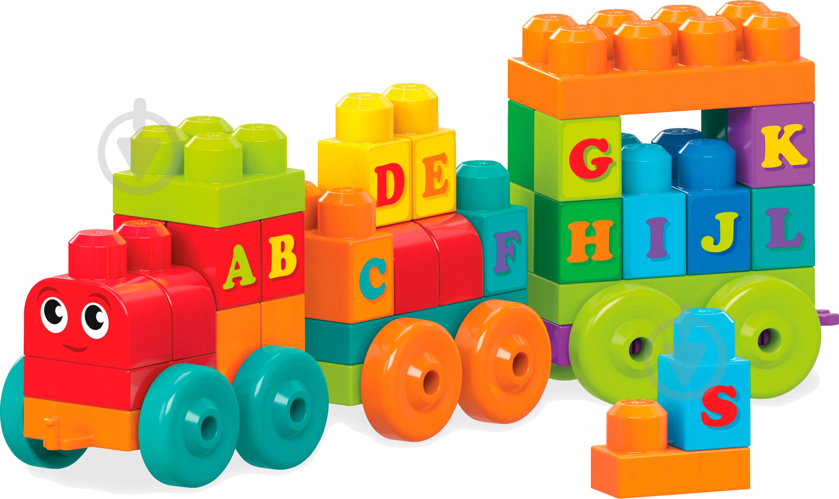 Конструктор Mega Bloks Поезд с буквами DXH35 - фото 1