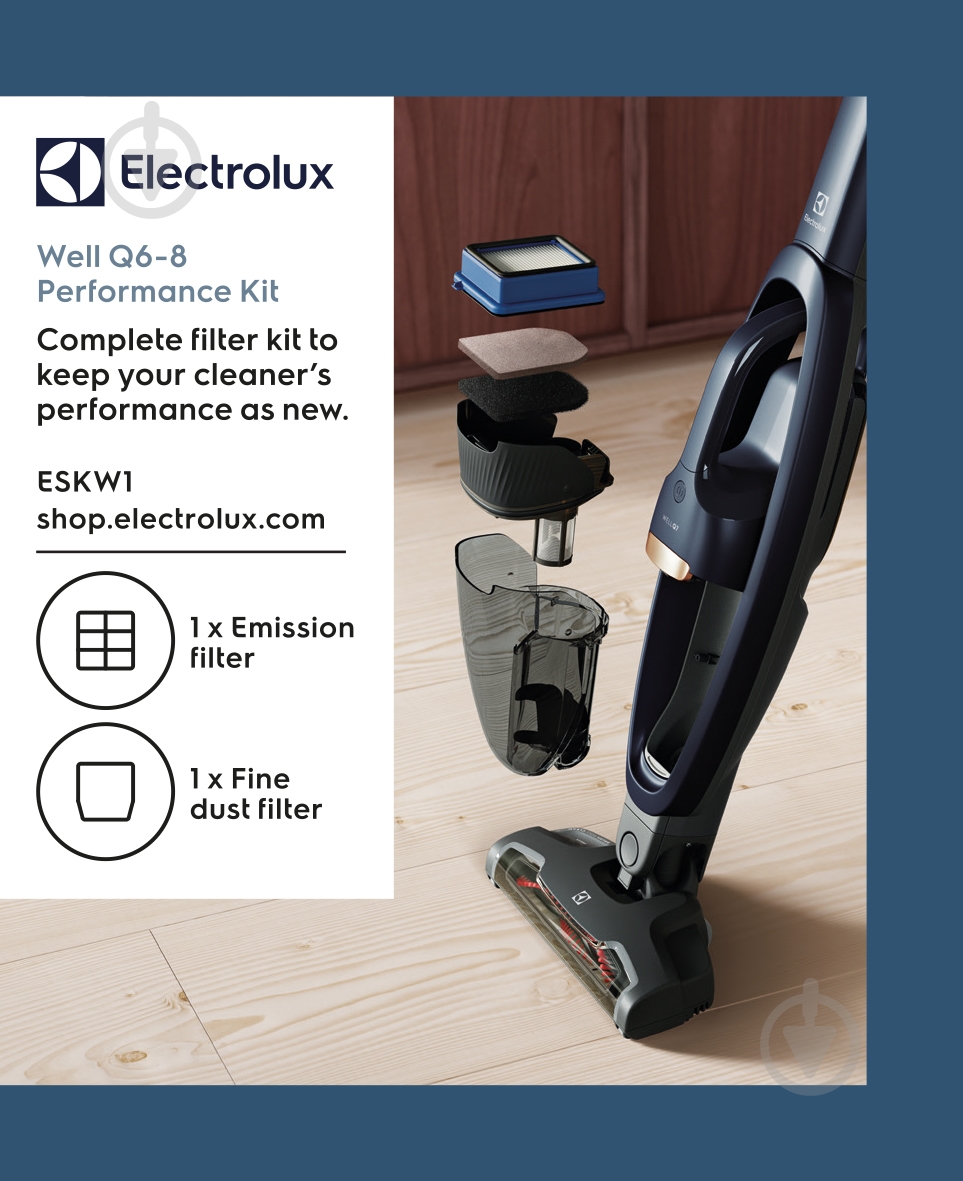 Комплект фільтрів Electrolux ESKW1 - фото 3 Комплект фільтрів Electrolux ESKW1 - фото 3