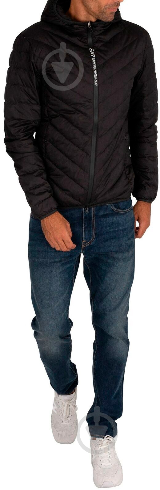 Куртка мужская зимняя EA7 WOVEN DOWN JACKET 8NPB07-PNE1Z-1200 р.L черная - фото 2