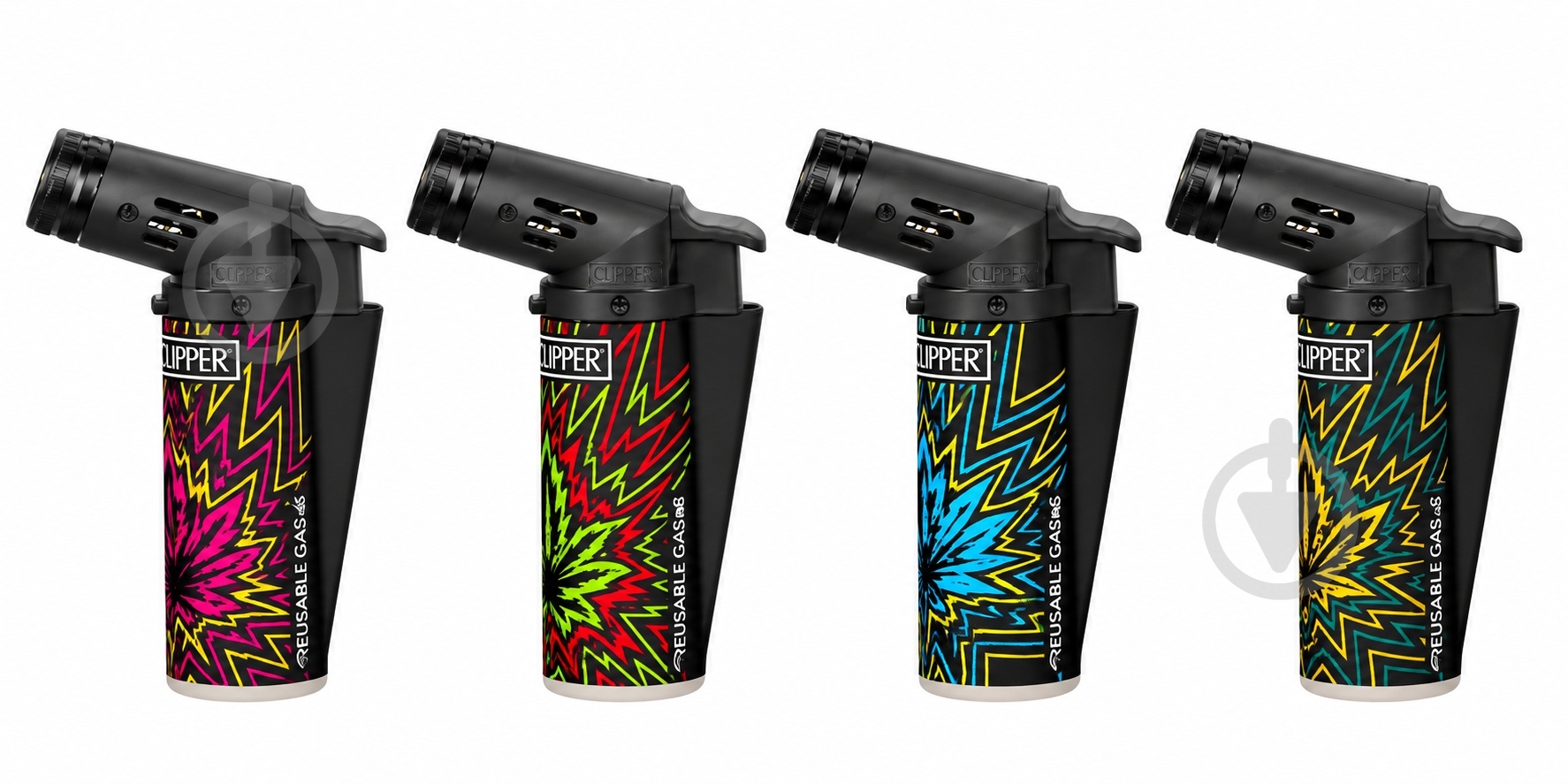 Зажигалка Clipper D20 mini torch с принтом - фото 1