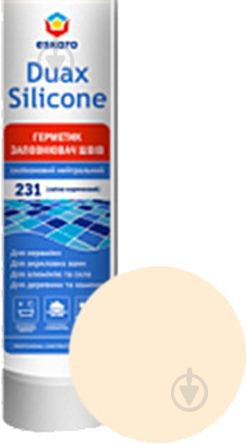 Герметик силіконовий Eskaro Duax Silicone №282 пудровий 300 мл - фото 2