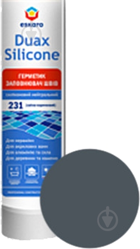 Герметик силіконовий Eskaro Duax Silicone №288 темно-сіро-синій 300 мл - фото 2