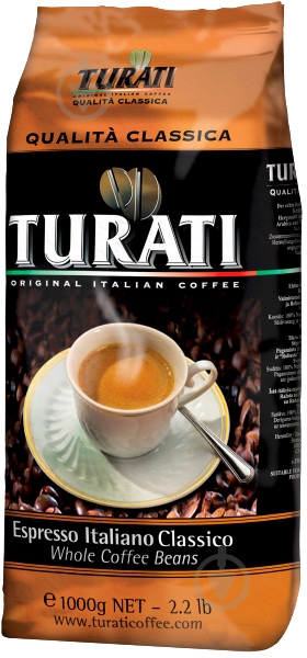 Кофе в зернах Turati Classica 1 kg - фото 1 Кофе в зернах Turati Classica 1 kg - фото 1