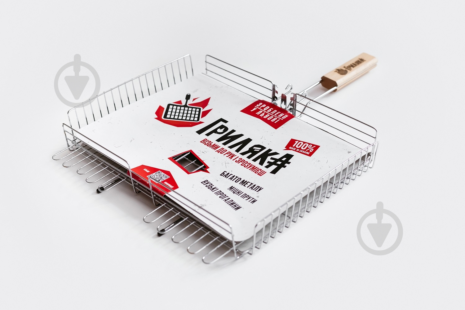 Решетка для барбекю Грыляка универсальная ХL 40х30 см + чехол - фото 4