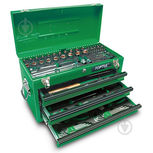 Ящик с инструментом TOPTUL 3 секции 99 ед. GCAZ0038 - фото 1