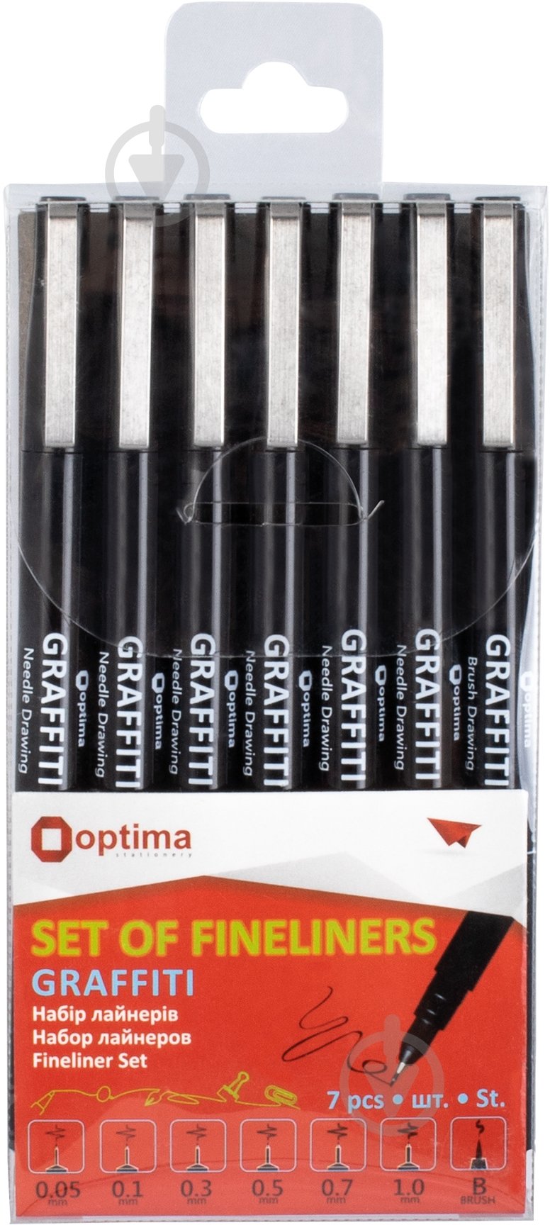 Набор лайнеров Optima Graffity O16415 7 шт. - фото 1 Набор лайнеров Optima Graffity O16415 7 шт. - фото 1