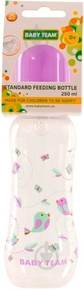 Бутылочка Baby Team с силиконовой соской 250 мл в ассортименте - фото 9
