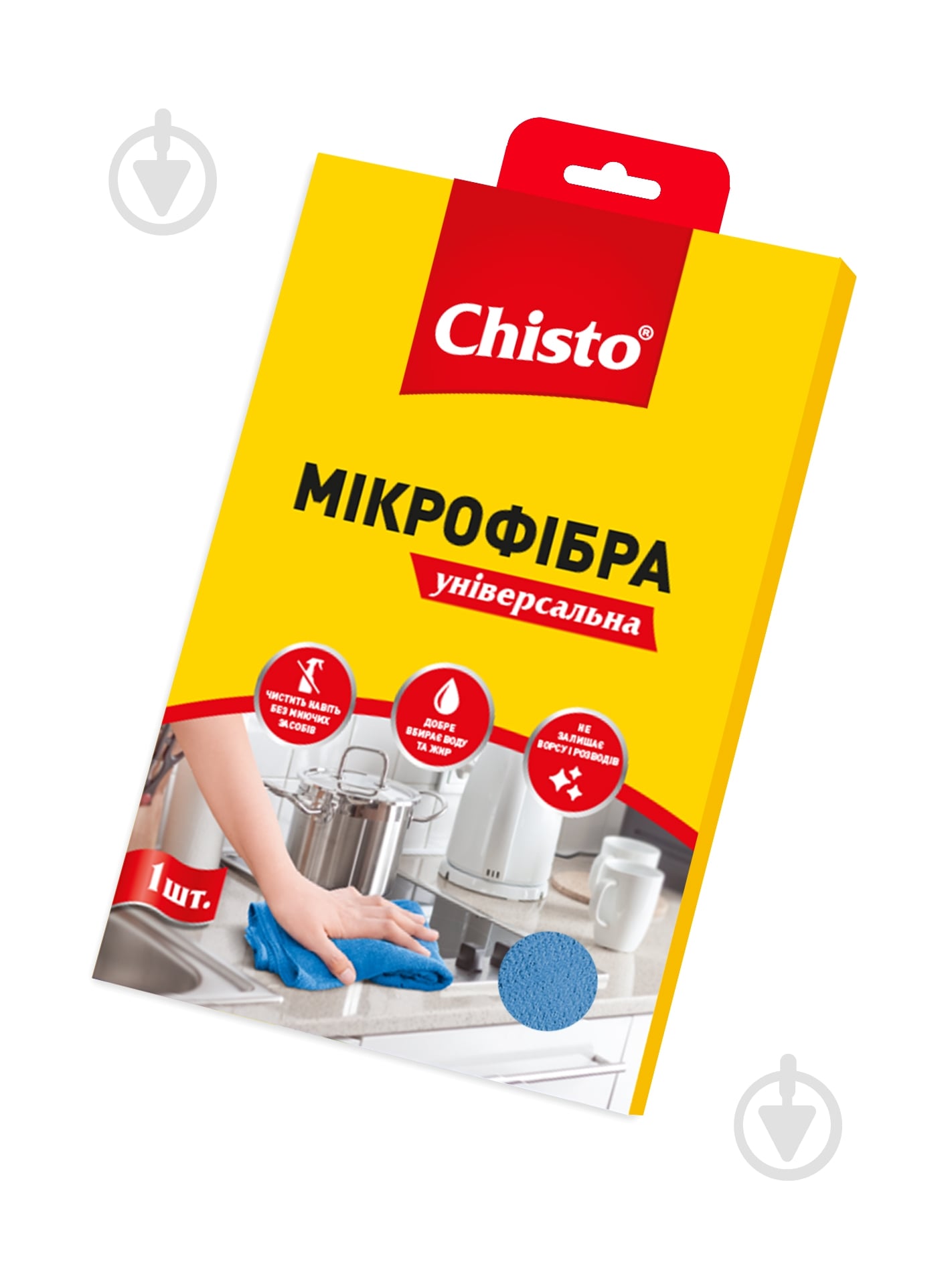 Серветки з мікрофібри Chisto універсальна 30х35 см 1 шт./уп. - фото 1