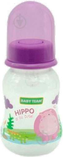 Бутылка детская Baby Team с силиконовой соской в ассортименте 125 мл 1111 - фото 13