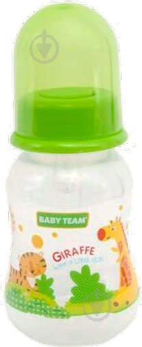 Бутылка детская Baby Team с силиконовой соской в ассортименте 125 мл 1111 - фото 12