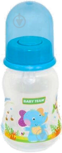 Бутылка детская Baby Team с силиконовой соской в ассортименте 125 мл 1111 - фото 11
