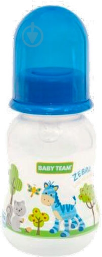 Бутылка детская Baby Team с силиконовой соской в ассортименте 125 мл 1111 - фото 10
