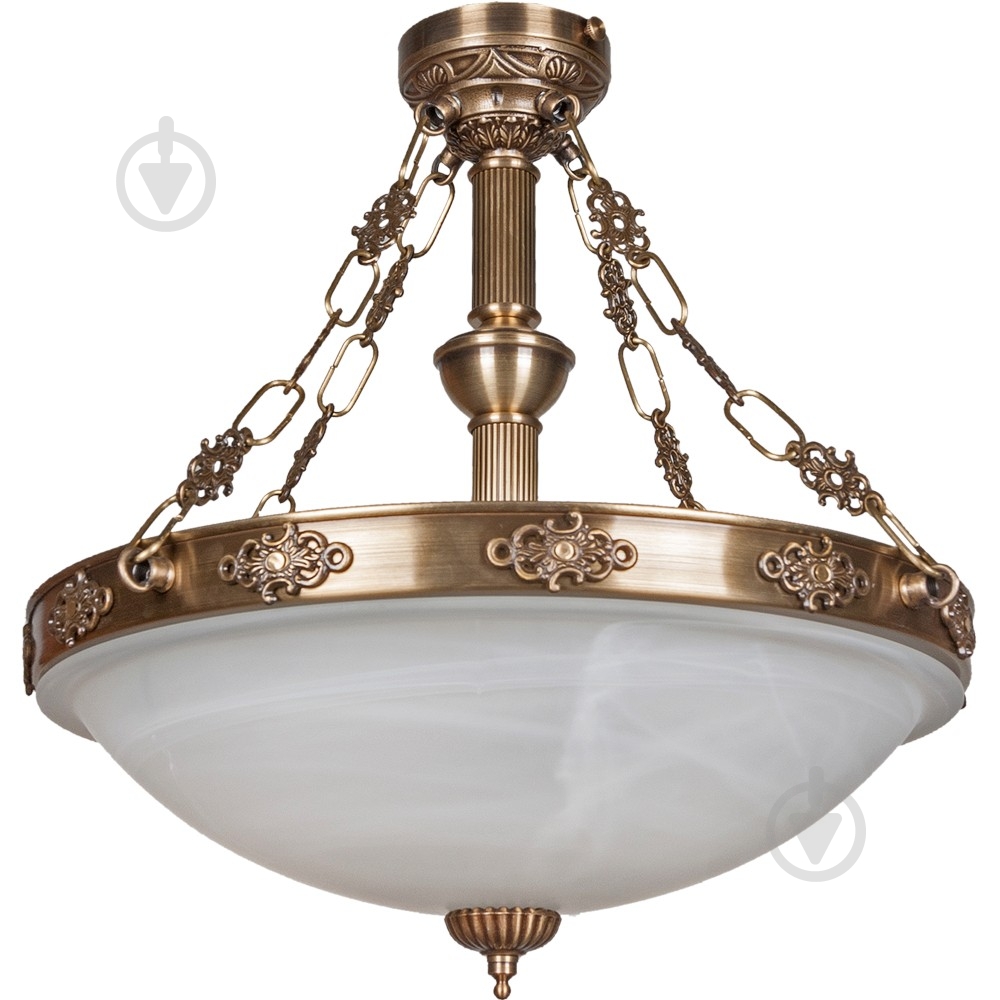 Люстра подвесная Фабрика Світла 4x8 Вт E14 античная бронза/патина - фото 2