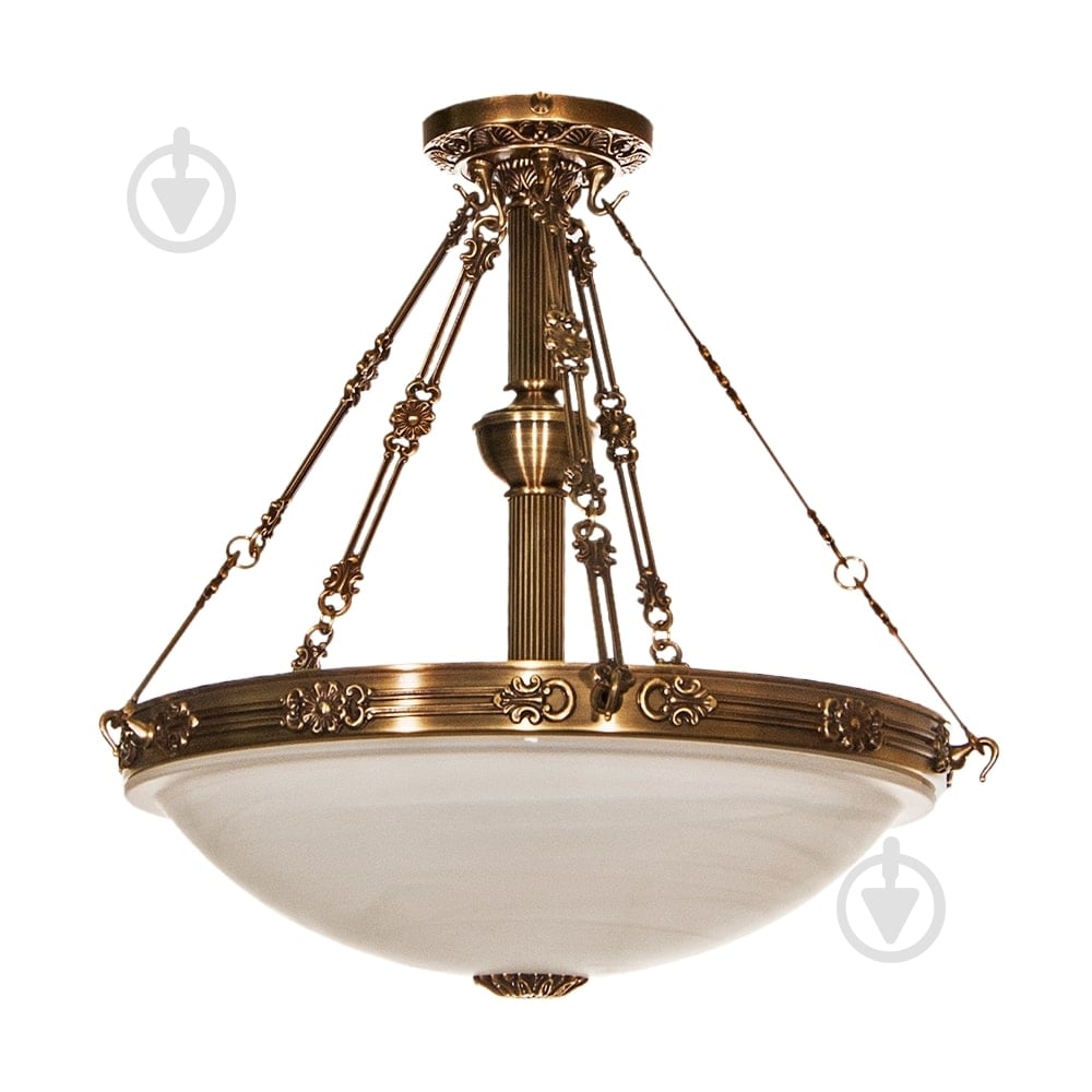 Люстра подвесная Фабрика Світла 4x8 Вт E14 античная бронза/патина - фото 1