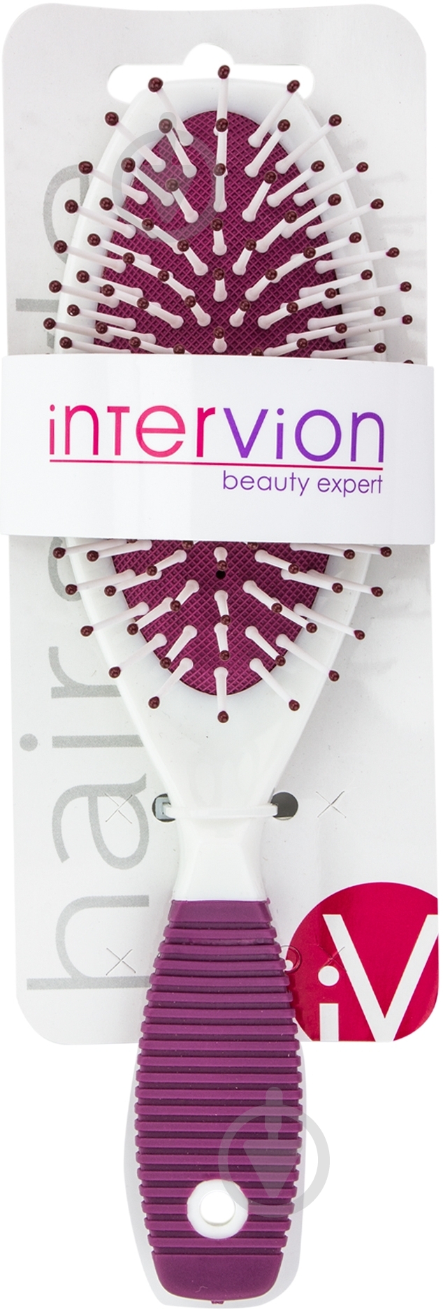 Щетка для волос Inter-Vion 499718 розовыйбелый - фото 4 Щетка для волос Inter-Vion 499718 розовыйбелый - фото 4