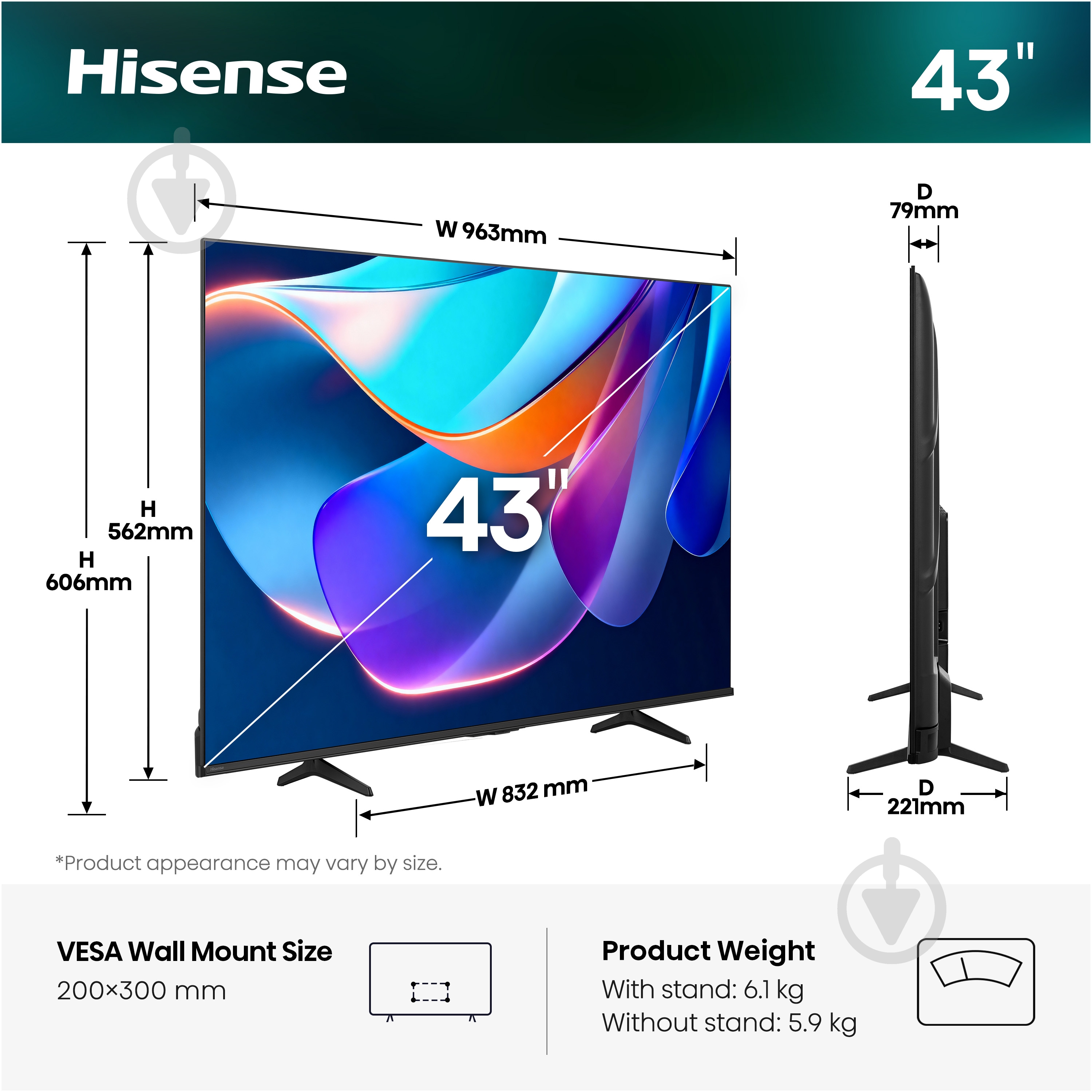 ВИТРИНА! Телевизор Hisense 43A6S - фото 16
