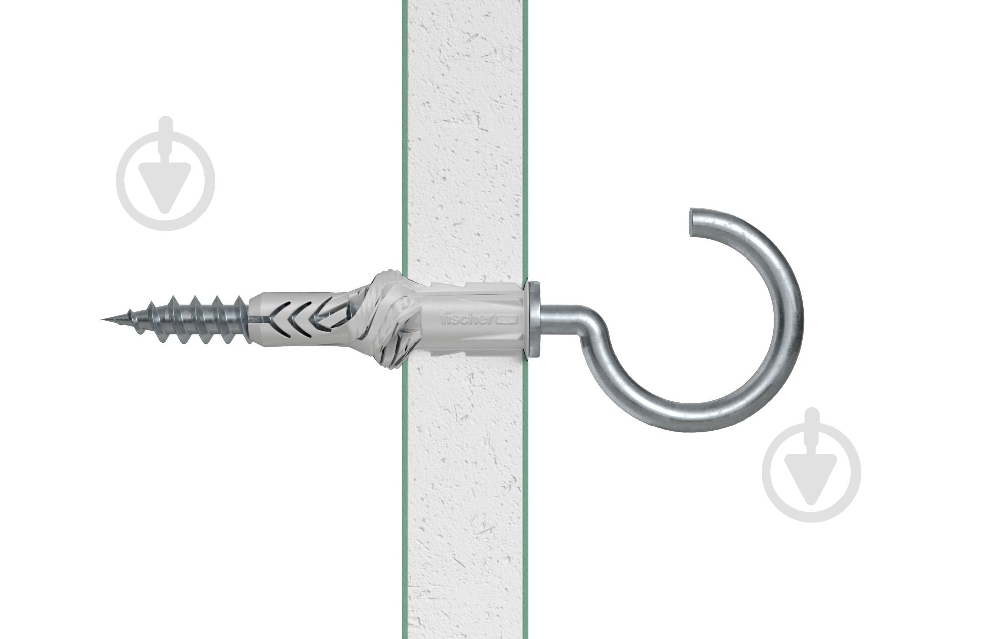 Дюбель універсальний UX без бурта з С-гаком fischer 6x35 мм 25 шт. (94407) - фото 4 Дюбель універсальний UX без бурта з С-гаком fischer 6x35 мм 25 шт. (94407) - фото 4