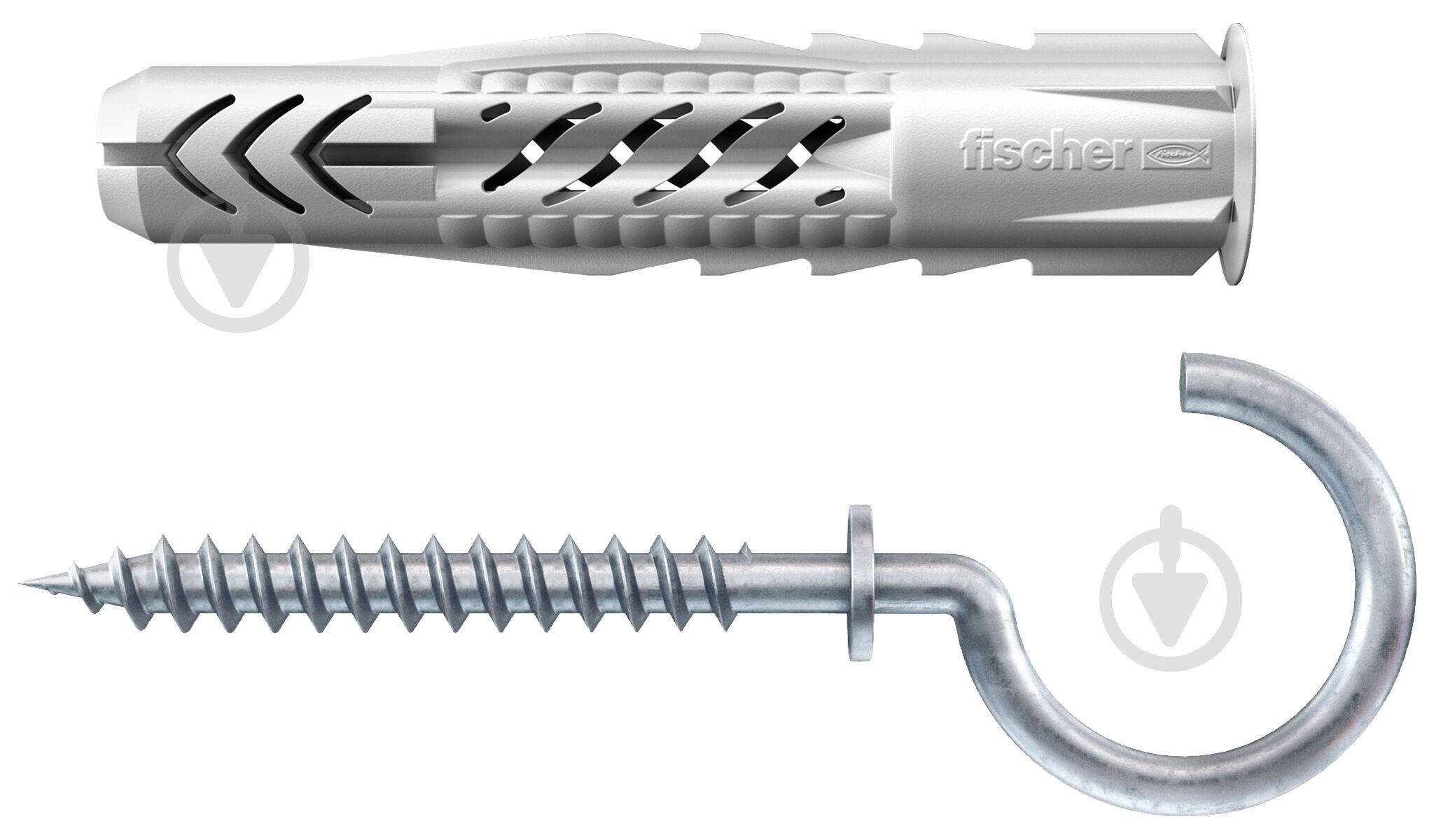 Дюбель універсальний UX без бурта з С-гаком fischer 6x35 мм 25 шт. (94407) - фото 1 Дюбель універсальний UX без бурта з С-гаком fischer 6x35 мм 25 шт. (94407) - фото 1