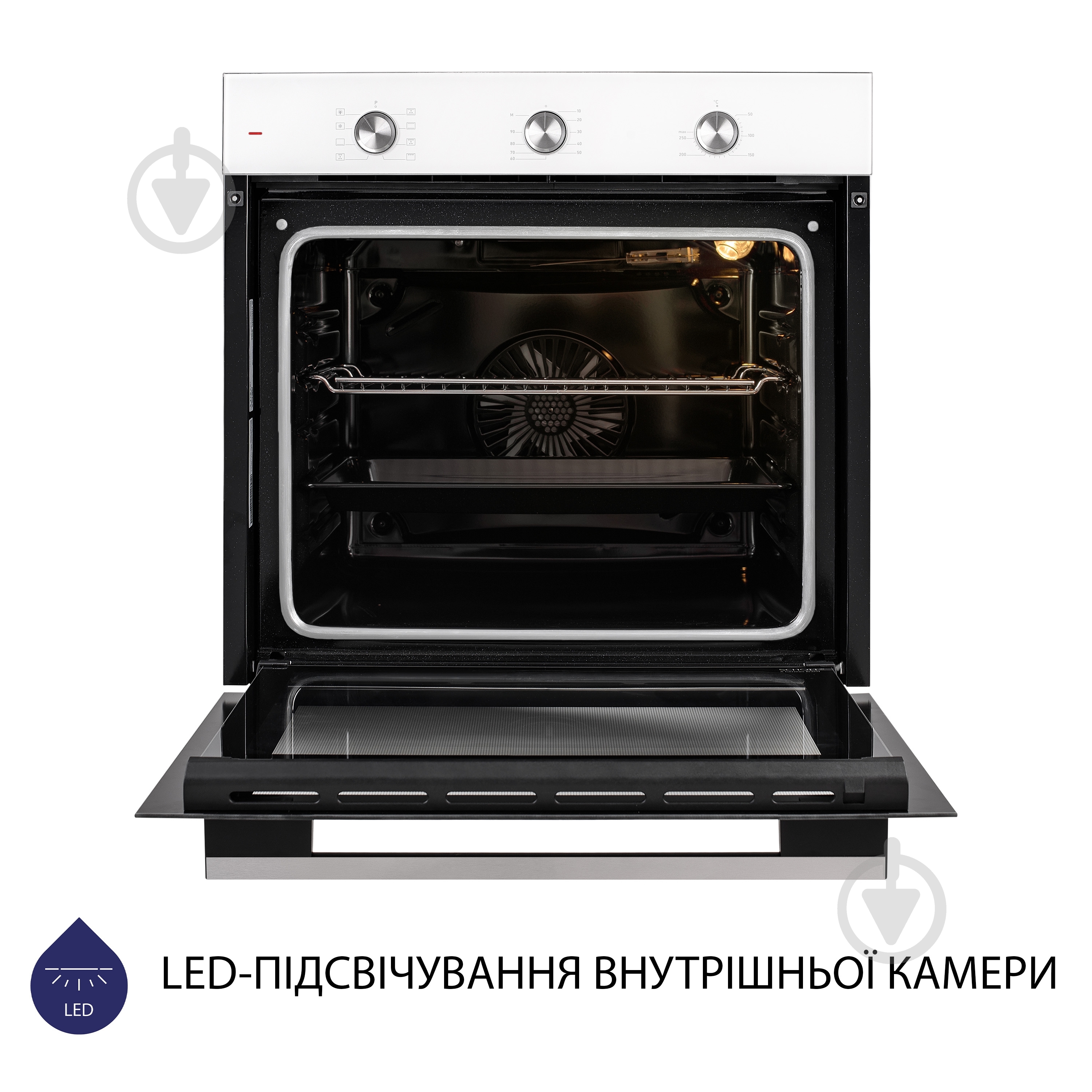 Духовой шкаф Minola EO 684 WH электрический встраиваемый - фото 6