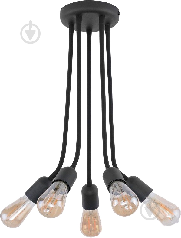 Люстра TK Lighting 2139 FLEX 5x60 Вт E14 черный - фото 1
