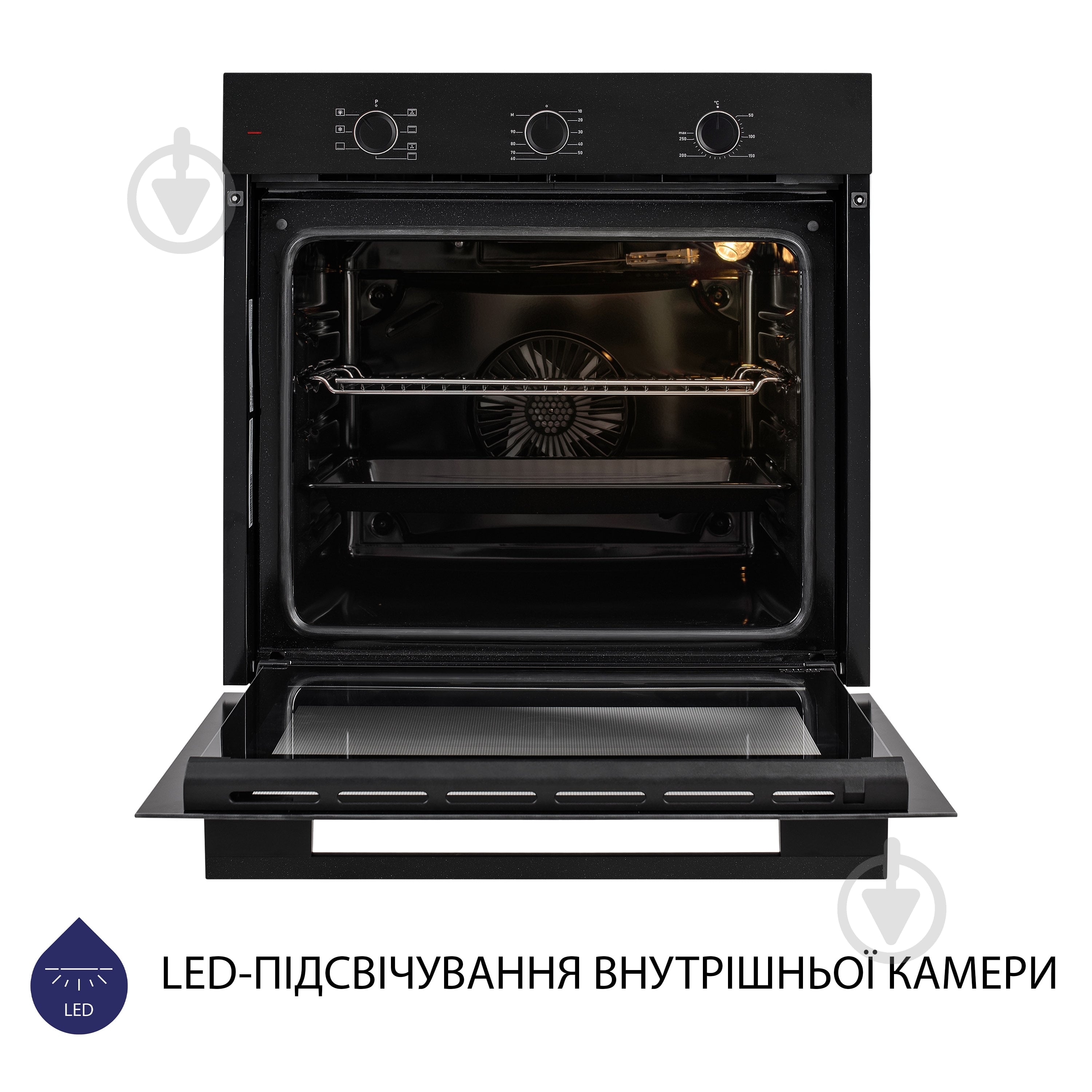 Духова шафа Minola EO 674 Midnight електрична вбудовувана - фото 7