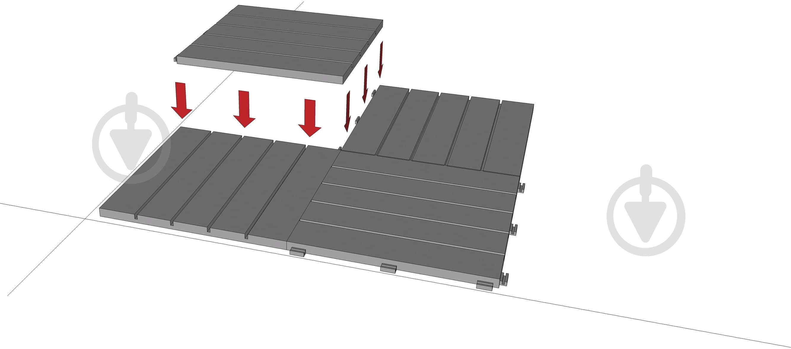 Модульное покрытие MultyHome Cosmopolitan Мокко 30x30 cм - фото 9