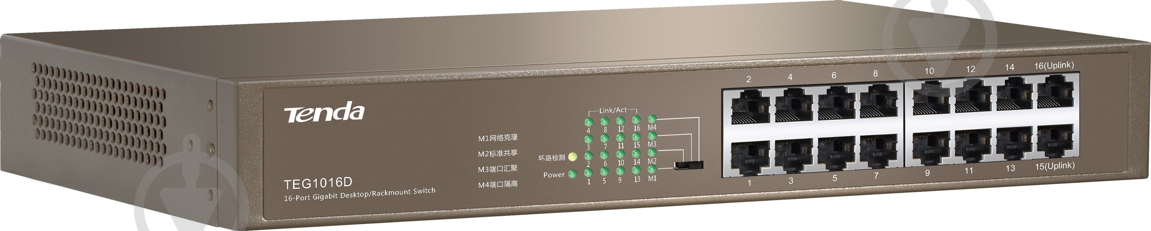 Комутатор TENDA TEG1016D - фото 2