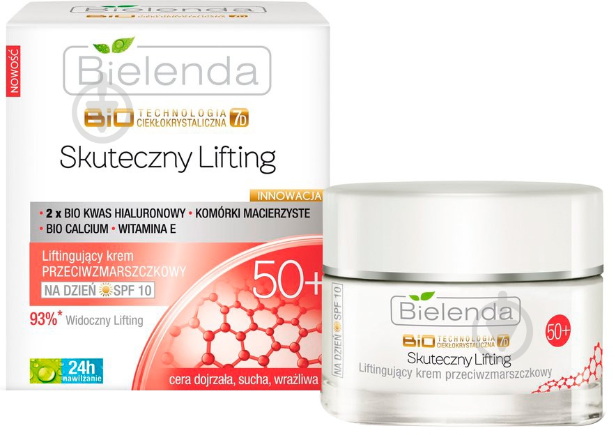 Крем для лица дневной Bielenda Effective Lifting 50+ 50 мл - фото 1
