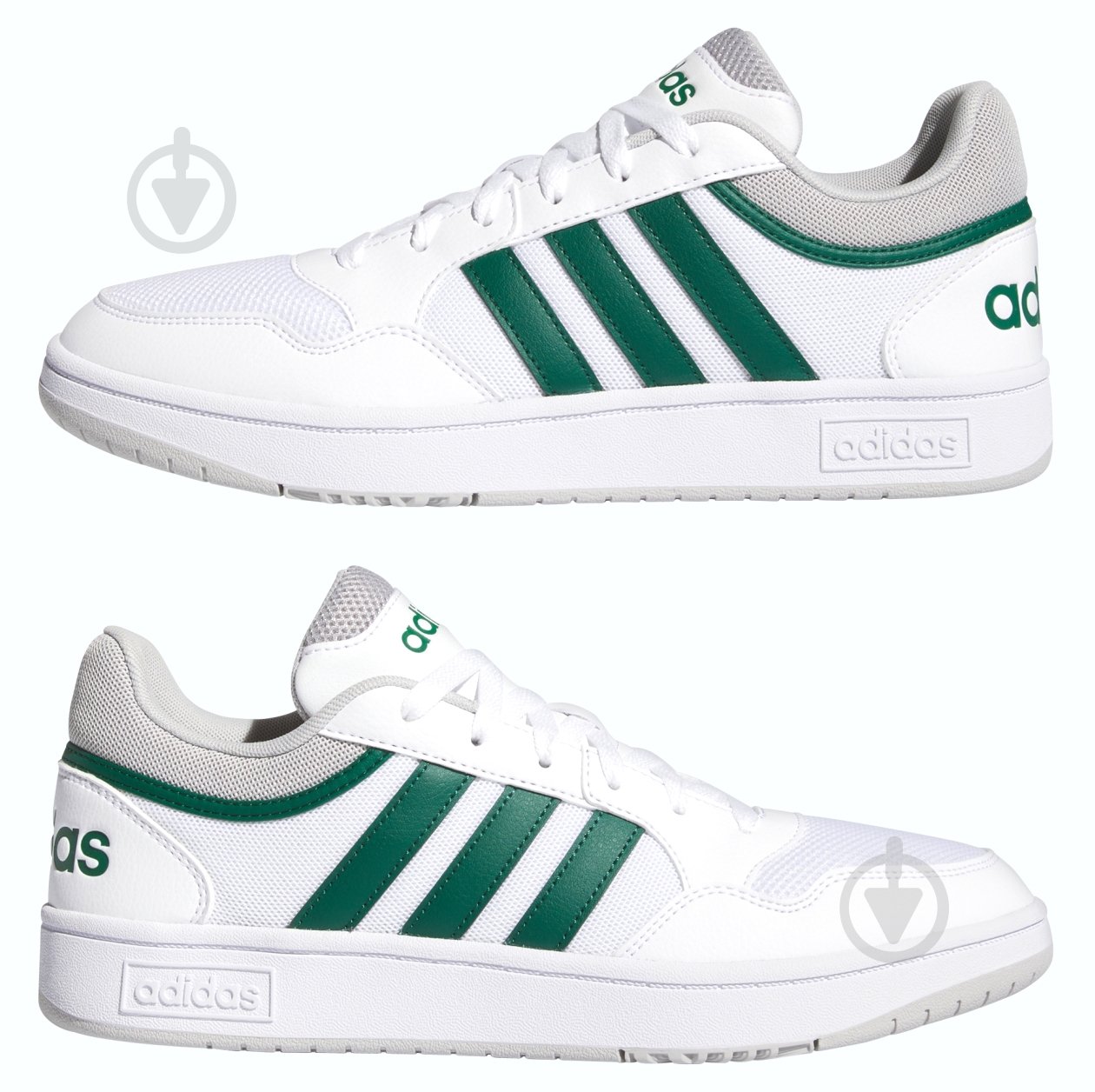 Кроссовки мужские демисезонные Adidas HOOPS 3.0 SUMMER IG1484 р.43 1/3 белые - фото 5