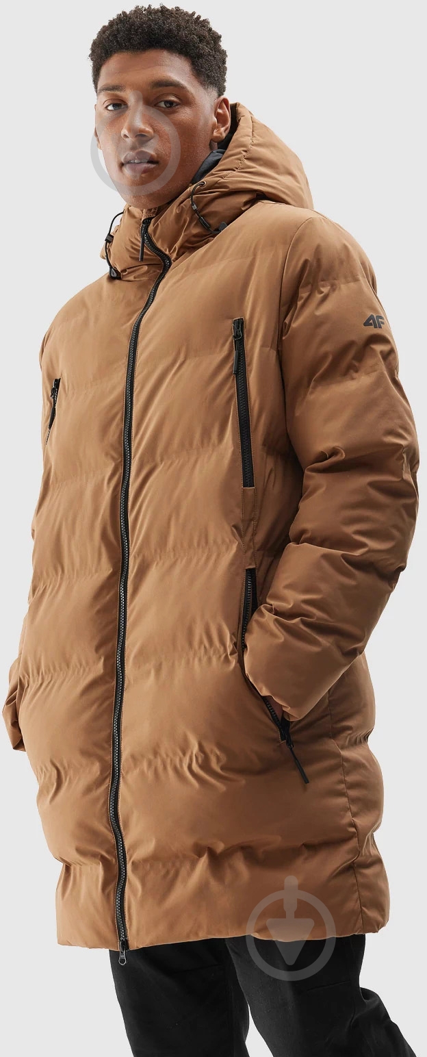 Пуховик мужской 4F DOWN JACKET M246 4FAW23TDJAM246-82S р.3XL бежевый - фото 1