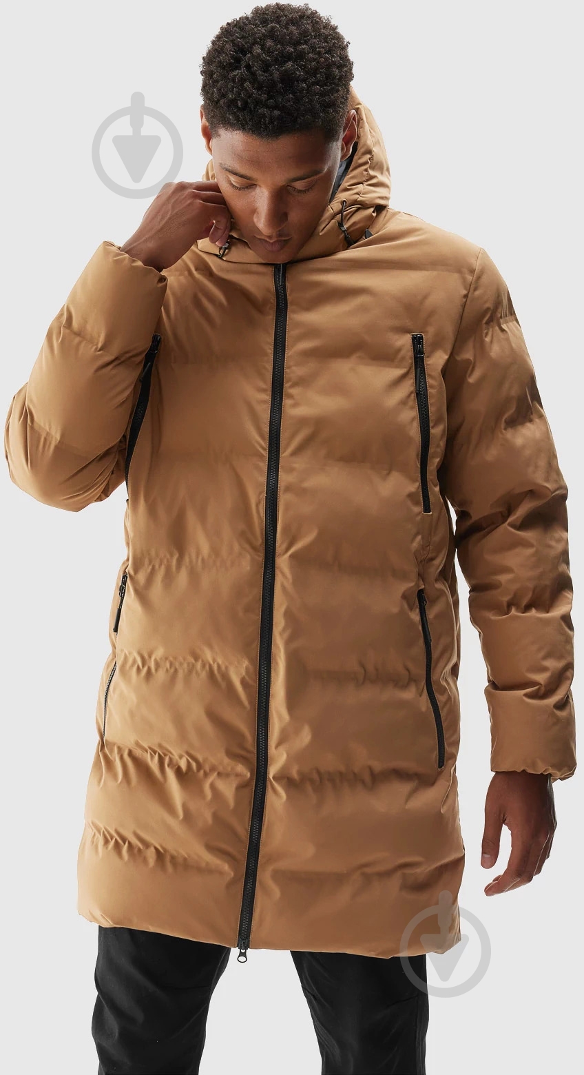 Пуховик мужской 4F DOWN JACKET M246 4FAW23TDJAM246-82S р.3XL бежевый - фото 2