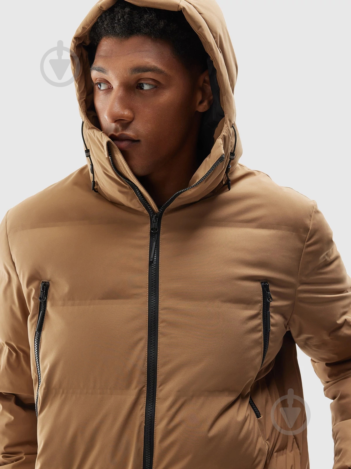 Пуховик мужской 4F DOWN JACKET M246 4FAW23TDJAM246-82S р.3XL бежевый - фото 5