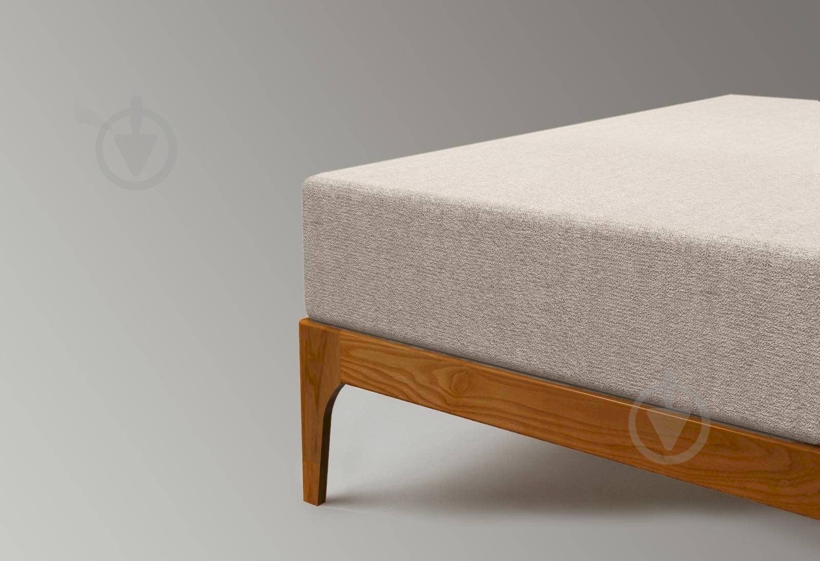 Простирадло на резинці махрове Jersey havlu 200x220 см бежевий Ю-ТЕК - фото 1