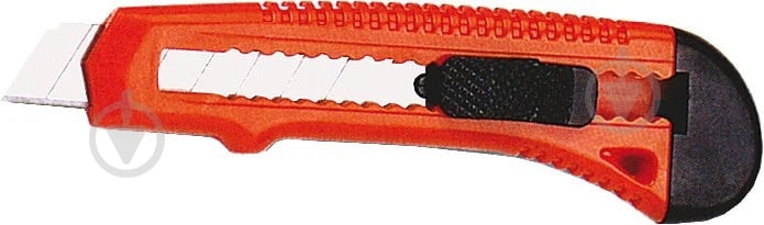 Нож канцелярский Economix 18 мм E40513 черно-красный - фото 2