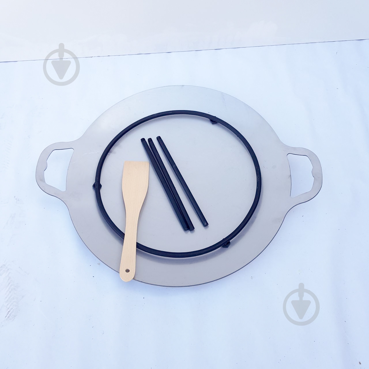 Тарілка-сковорода ø470 мм з харчової нержавіючої сталі - фото 6