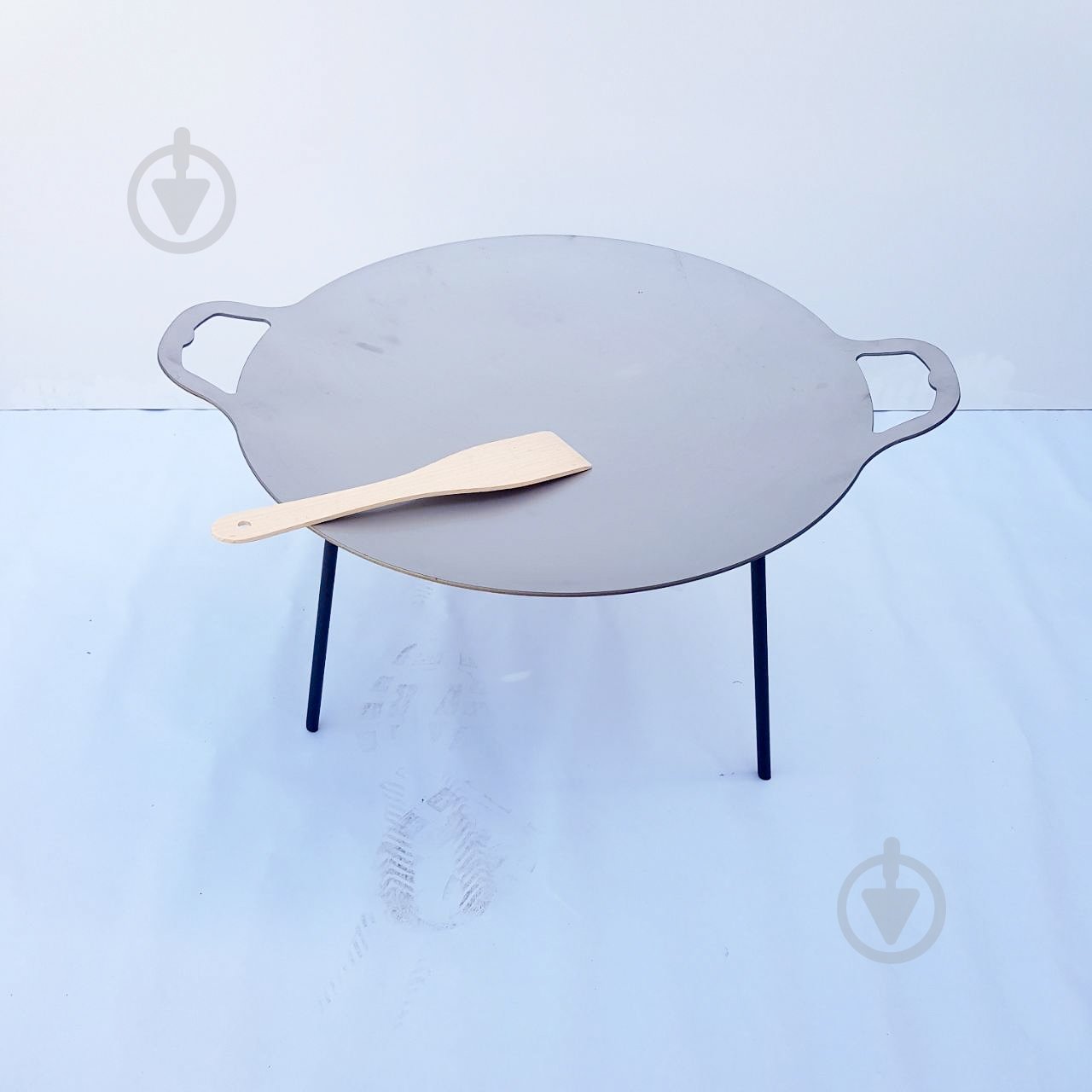 Тарілка-сковорода ø470 мм з харчової нержавіючої сталі - фото 5