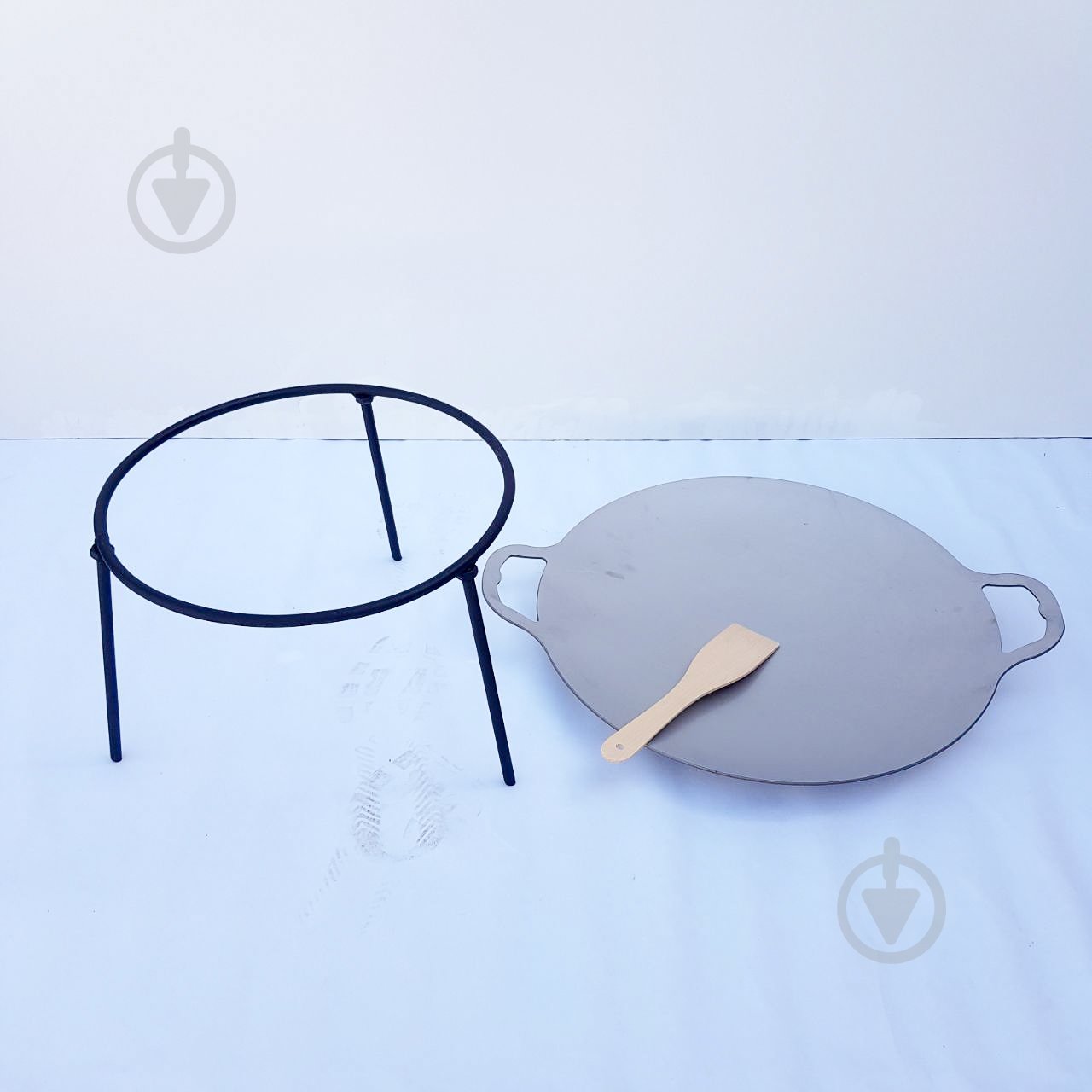 Тарілка-сковорода ø470 мм з харчової нержавіючої сталі - фото 4