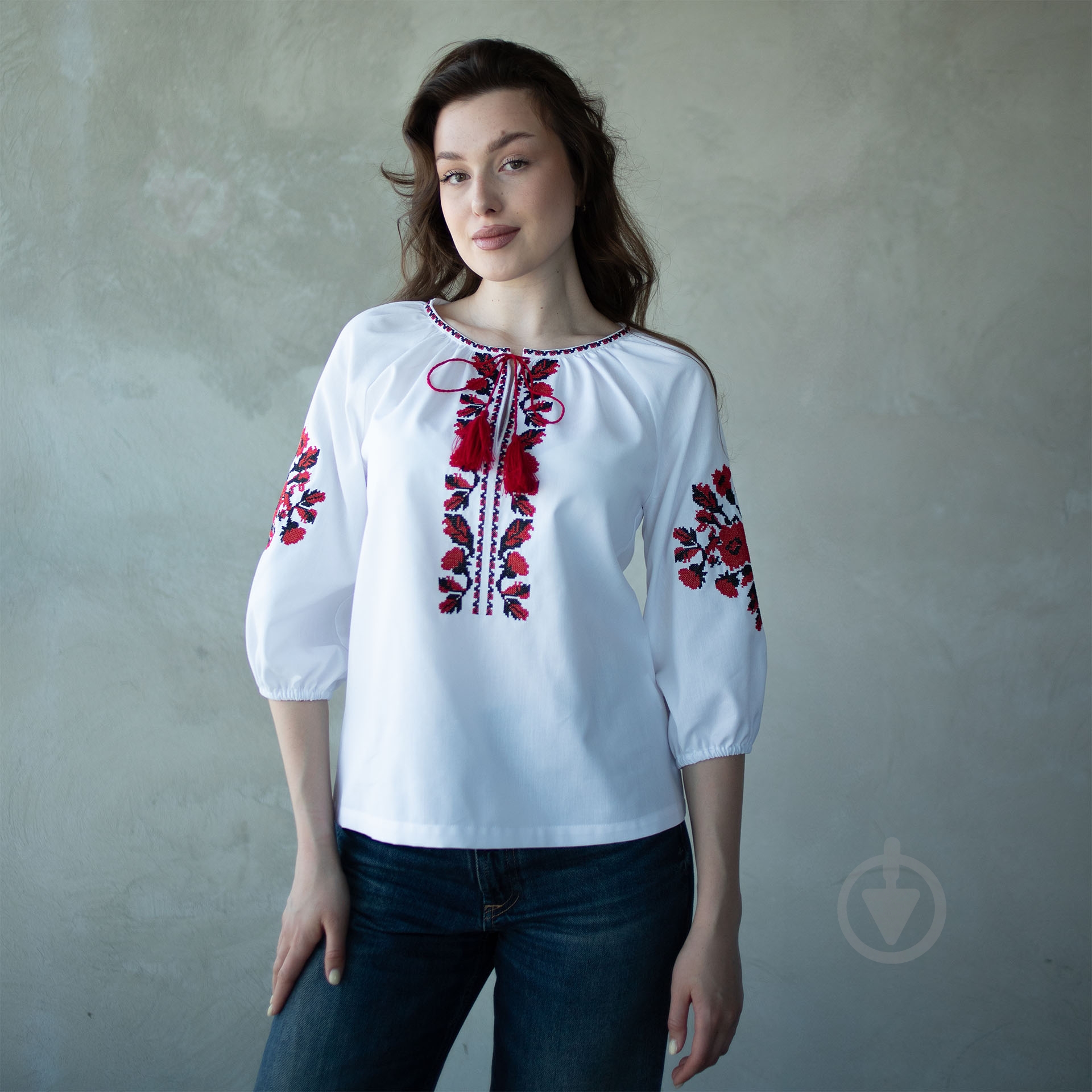 Вишиванка Едельвіка білий р. XL 115-25/09 - фото 1