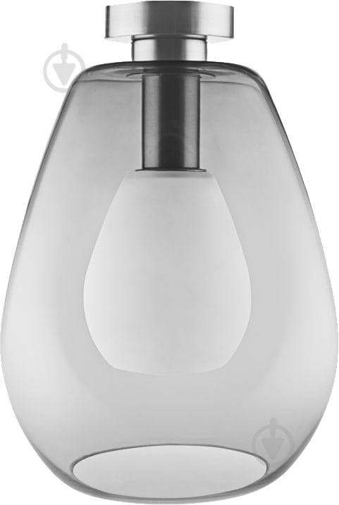 Светильник Ledvance Cone Plafonier 1x60 Вт E27 серый дымчатый - фото 1