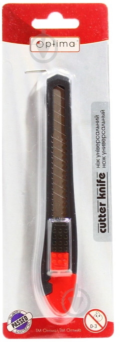 Нож канцелярский Optima 9 мм O40552 - фото 2 Нож канцелярский Optima 9 мм O40552 - фото 2