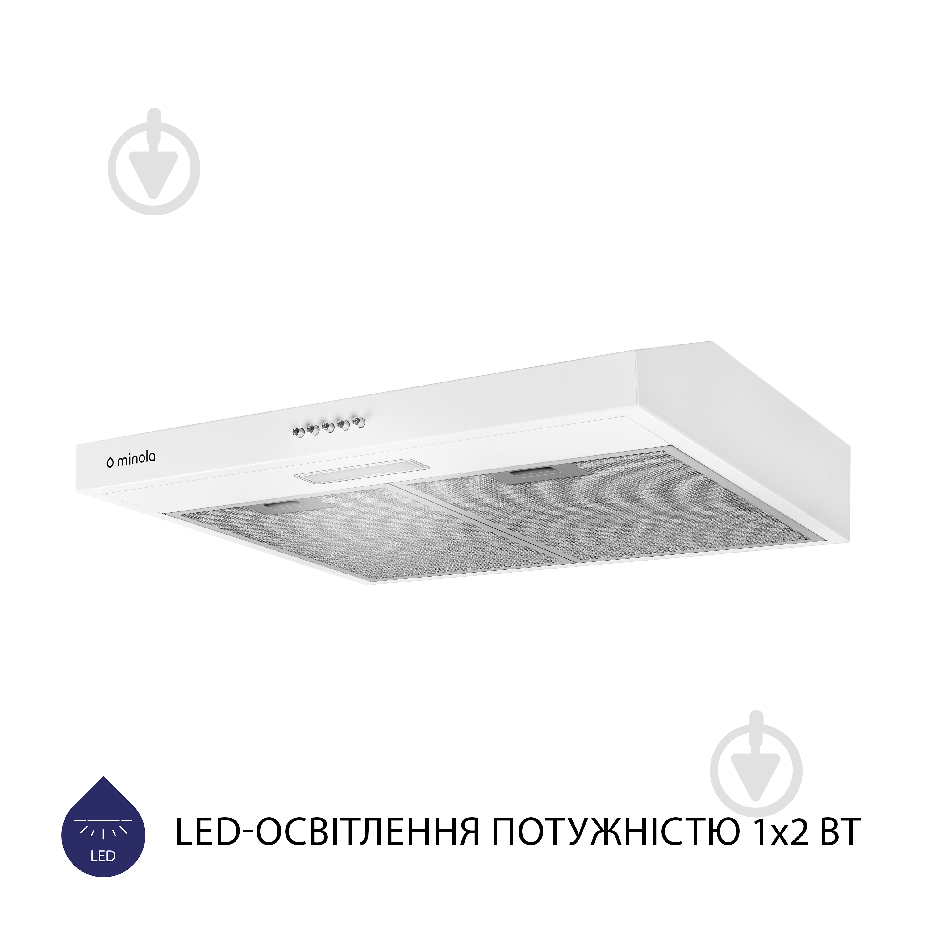 Вытяжка Minola HPL 604 WH плоская - фото 3 Вытяжка Minola HPL 604 WH плоская - фото 3