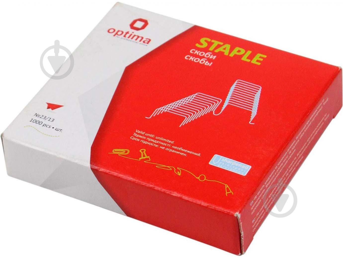 Скобы №23/13 заостренные Optima - фото 1